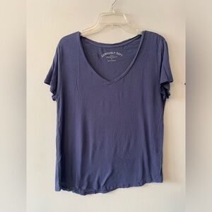aeropostale seriously soft blue vneck tshirt